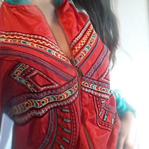 Light embroidered jacket